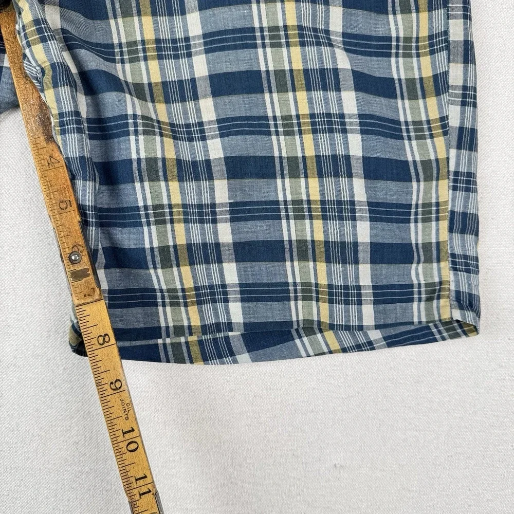 50s 60s Vtg Key Club Sanforized Madras Shorts Mens 32x8 Golf Tapered Fit